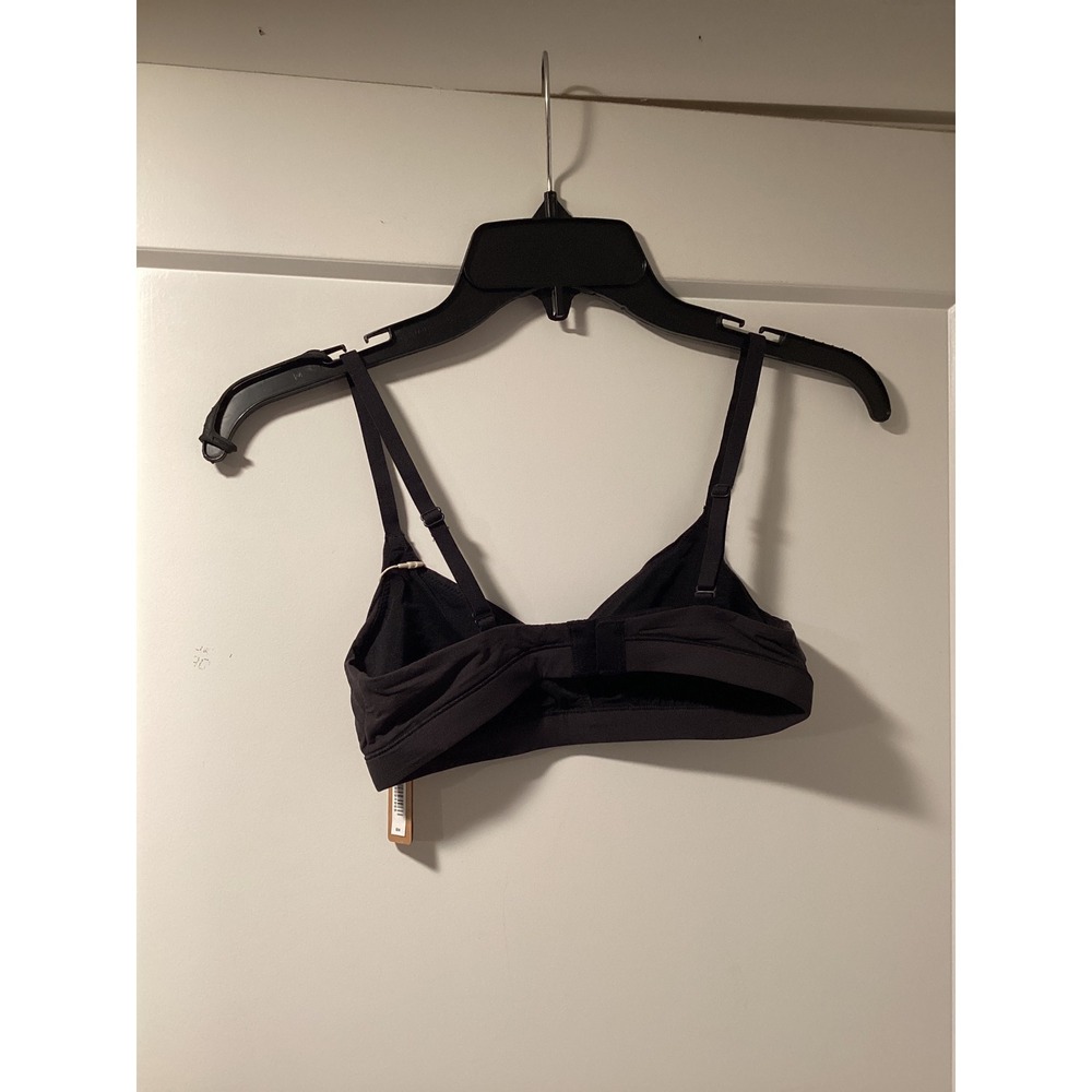 SKIMS‎ Fits Everybody Crossover Bralette Onyx Black XS BR-TRI-0235 NWT - Picture 2 of 5
